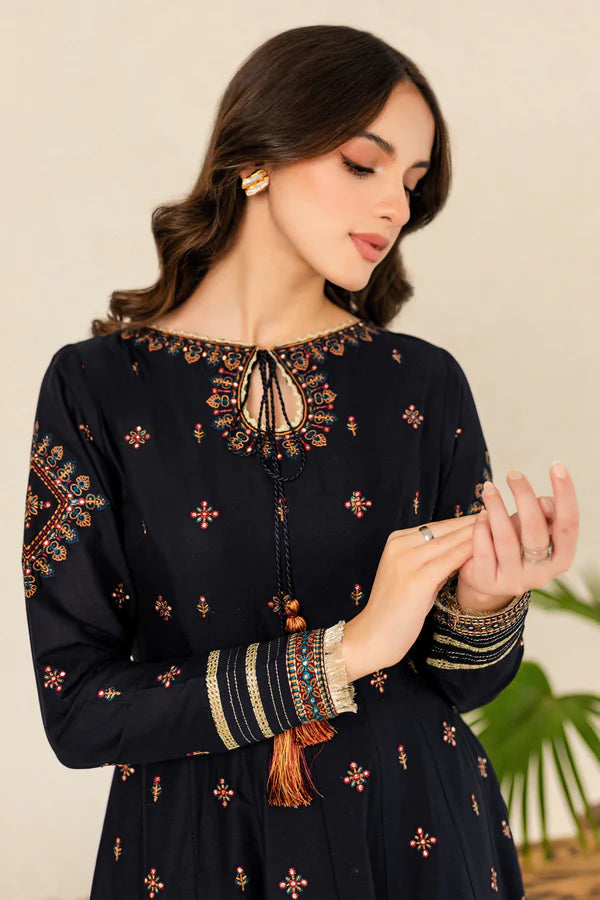 HREEM Maroon Embroidered Frock