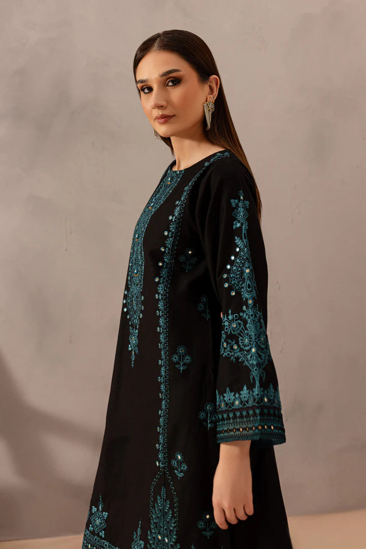 Misba Black 2Pc - Embroidered Set