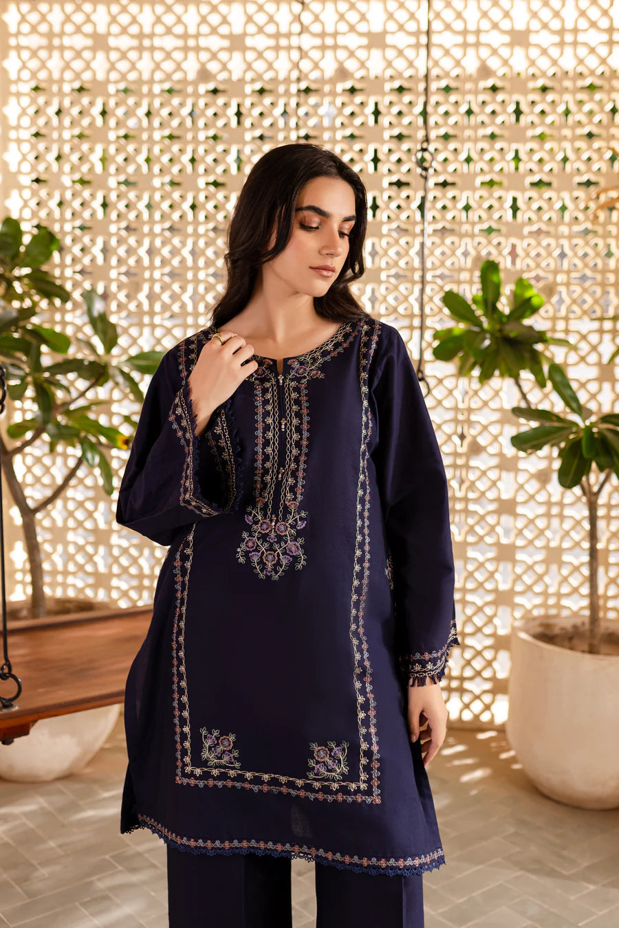 BlueBell 2Pc - Embroidered Lawn Dress