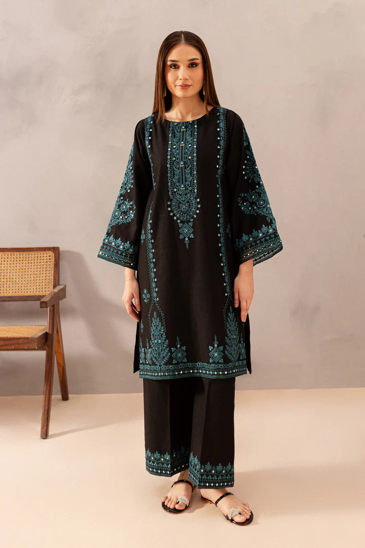 Misba Black 2Pc - Embroidered Set