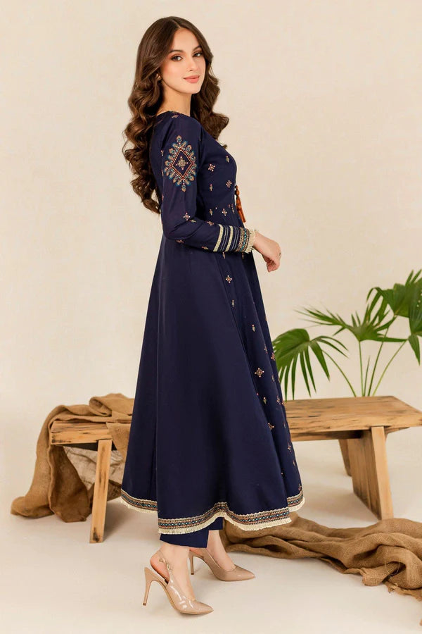 HREEM Maroon Embroidered Frock