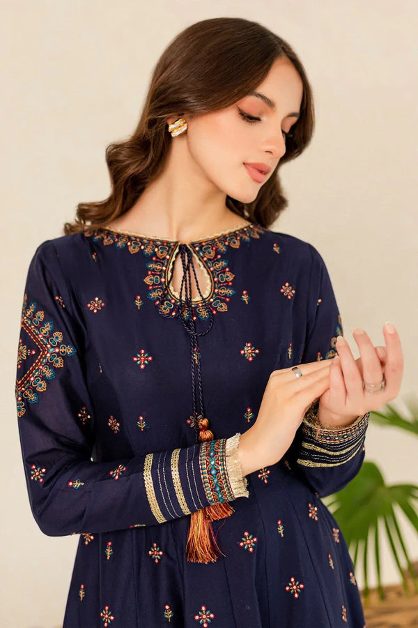 HREEM Maroon Embroidered Frock