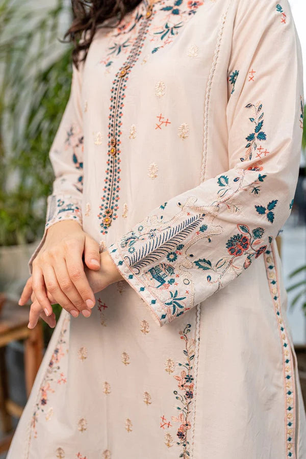 CRYSTAL WHITE 02-PC EMBROIDERED Shalwar Suit