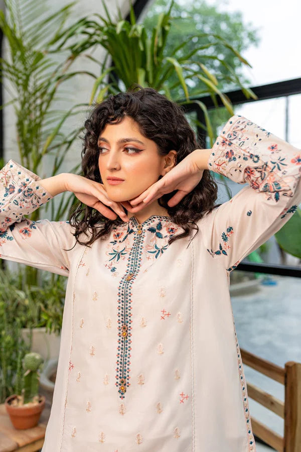 CRYSTAL WHITE 02-PC EMBROIDERED Shalwar Suit