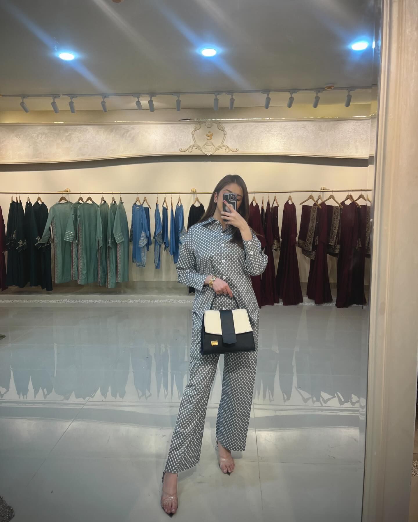 Grey Thick Cotton Co-ord Set