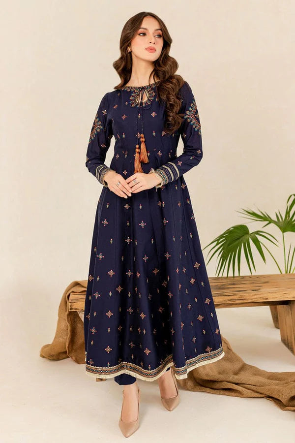HREEM Maroon Embroidered Frock