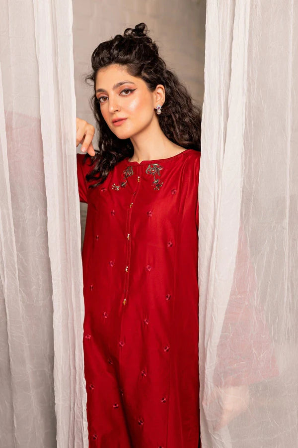 Rosa Indica Stitched Embroidered Co-ord Set