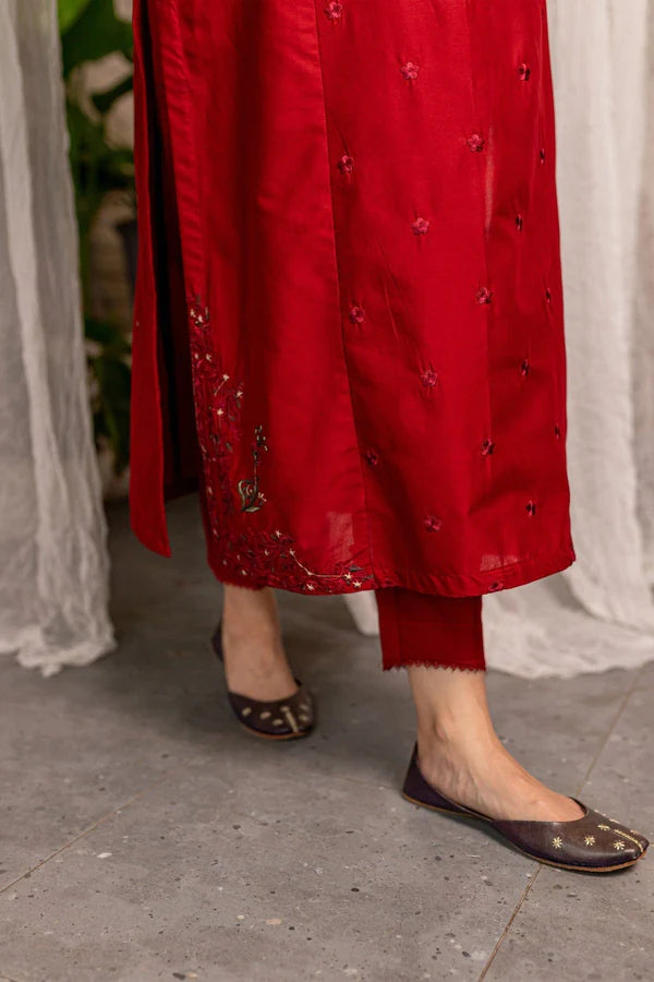 Rosa Indica Stitched Embroidered Co-ord Set