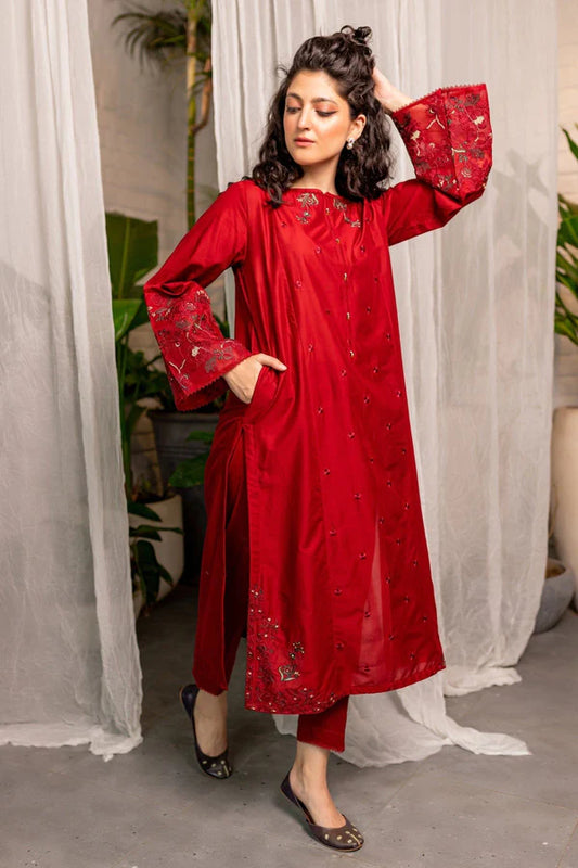Rosa Indica Stitched Embroidered Co-ord Set
