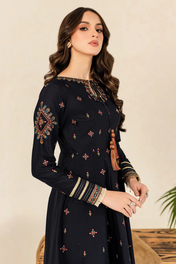 Hareem Black Embroidered Frock