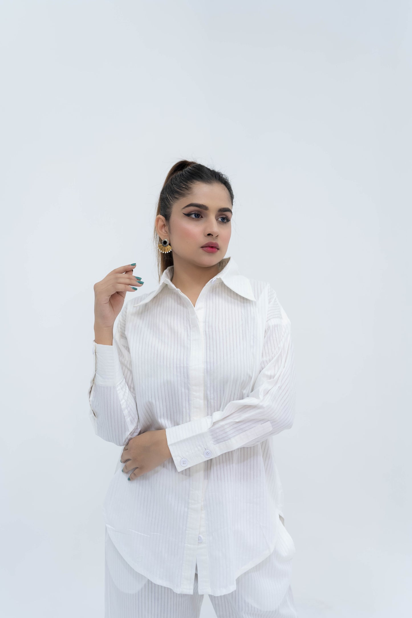Snow-White Egyptian Cotton Co-ord Set