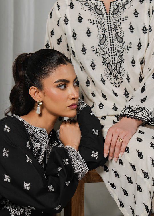 ORION EMBROIDERED STITCHED DRESS