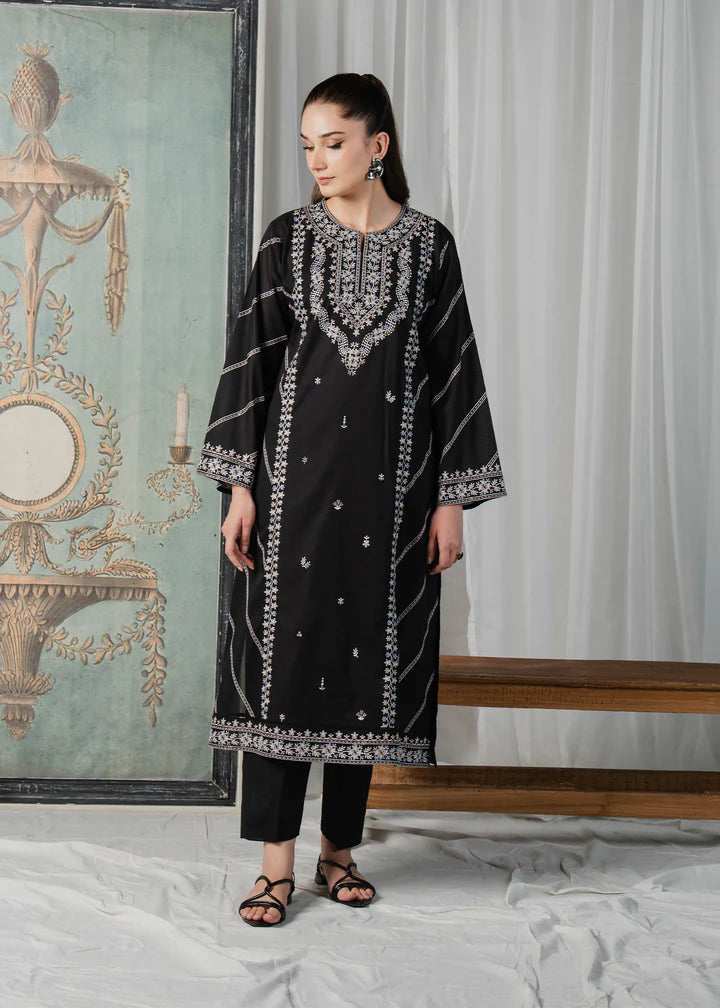 SUPREME FULLY EMBROIDERED STITCHED DRESS