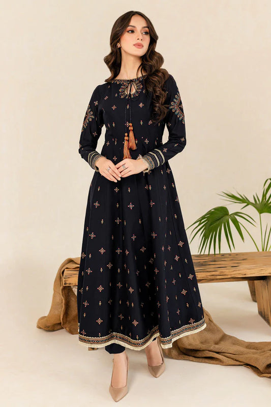 Hareem Black Embroidered Frock TWE-039