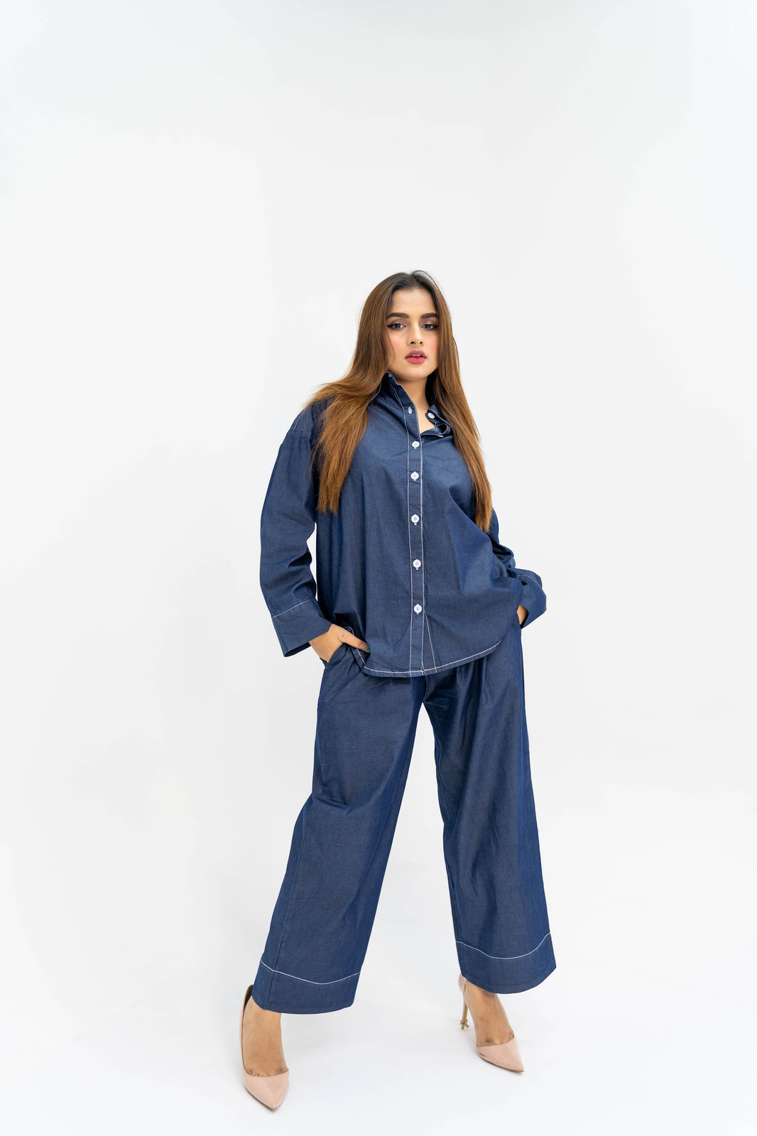 RFSS1818 - Soft Denim Co-Ord Set main image 0