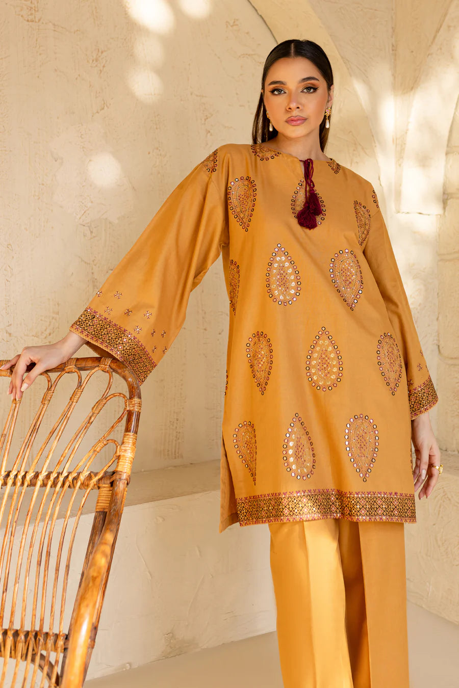 Zartasha 2Pc - Embroidered Dress