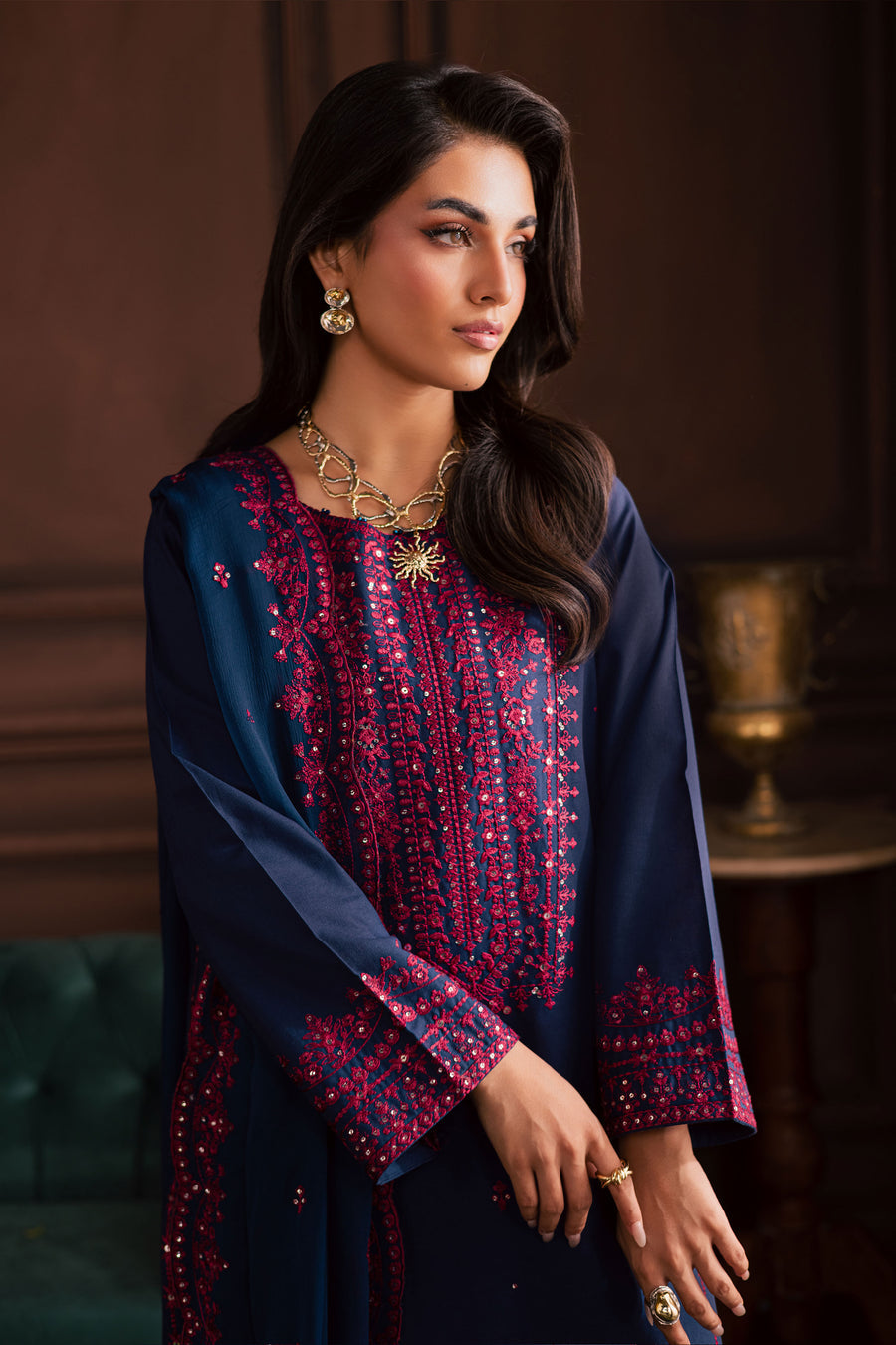 Aiza Navy Blue 3Pc