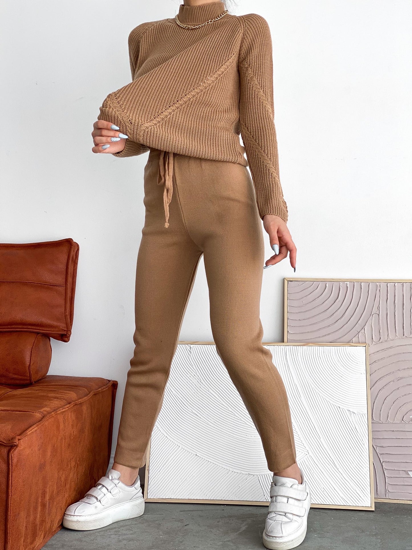 2-Piece Sweater Knit Co-ord Set