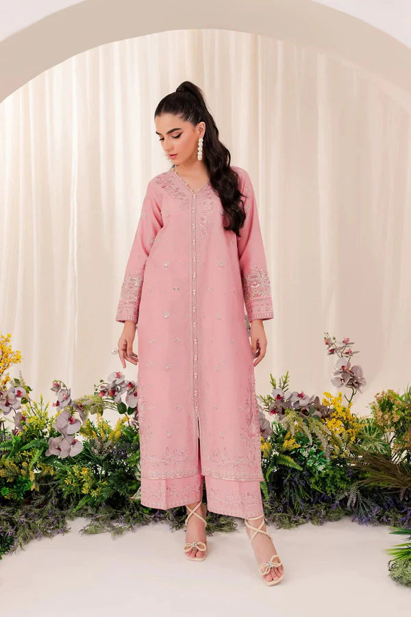 Dastak T-Pink Sequin Embroidered Co-ord Set