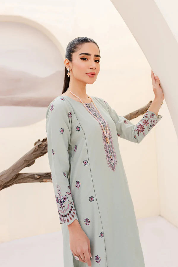 ZEE 2PC - EMBROIDERED & CUT-WORK LAWN DRESS