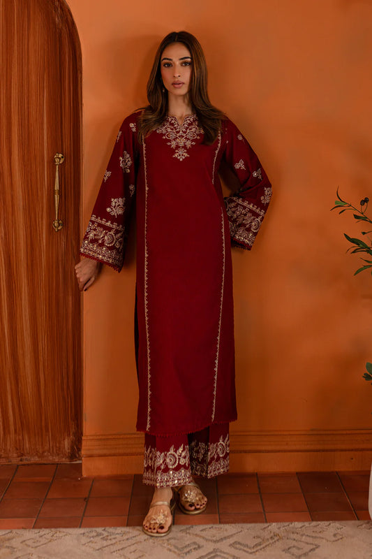 ASHNAH 2Pc - Embroidered Lawn Dress