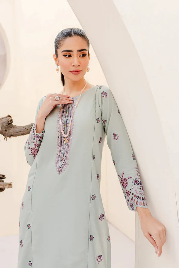 ZEE 2PC - EMBROIDERED & CUT-WORK LAWN DRESS