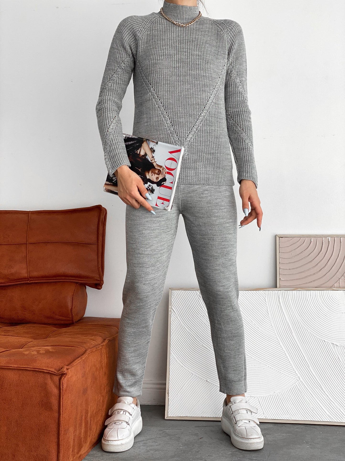 2-Piece Sweater Knit Co-ord Set