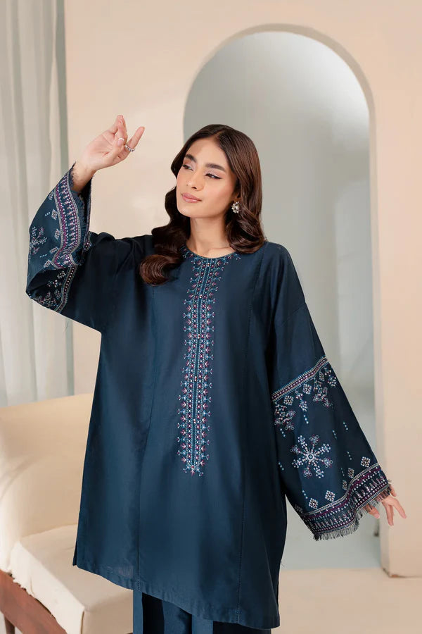 SOOYA 2PC - SEQUINS EMBROIDERED STITCHED DRESS