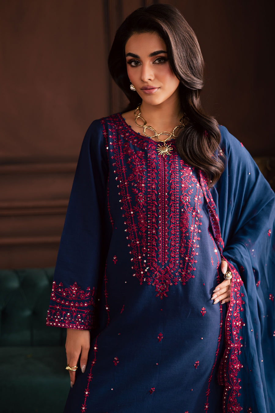 Aiza Navy Blue 3Pc