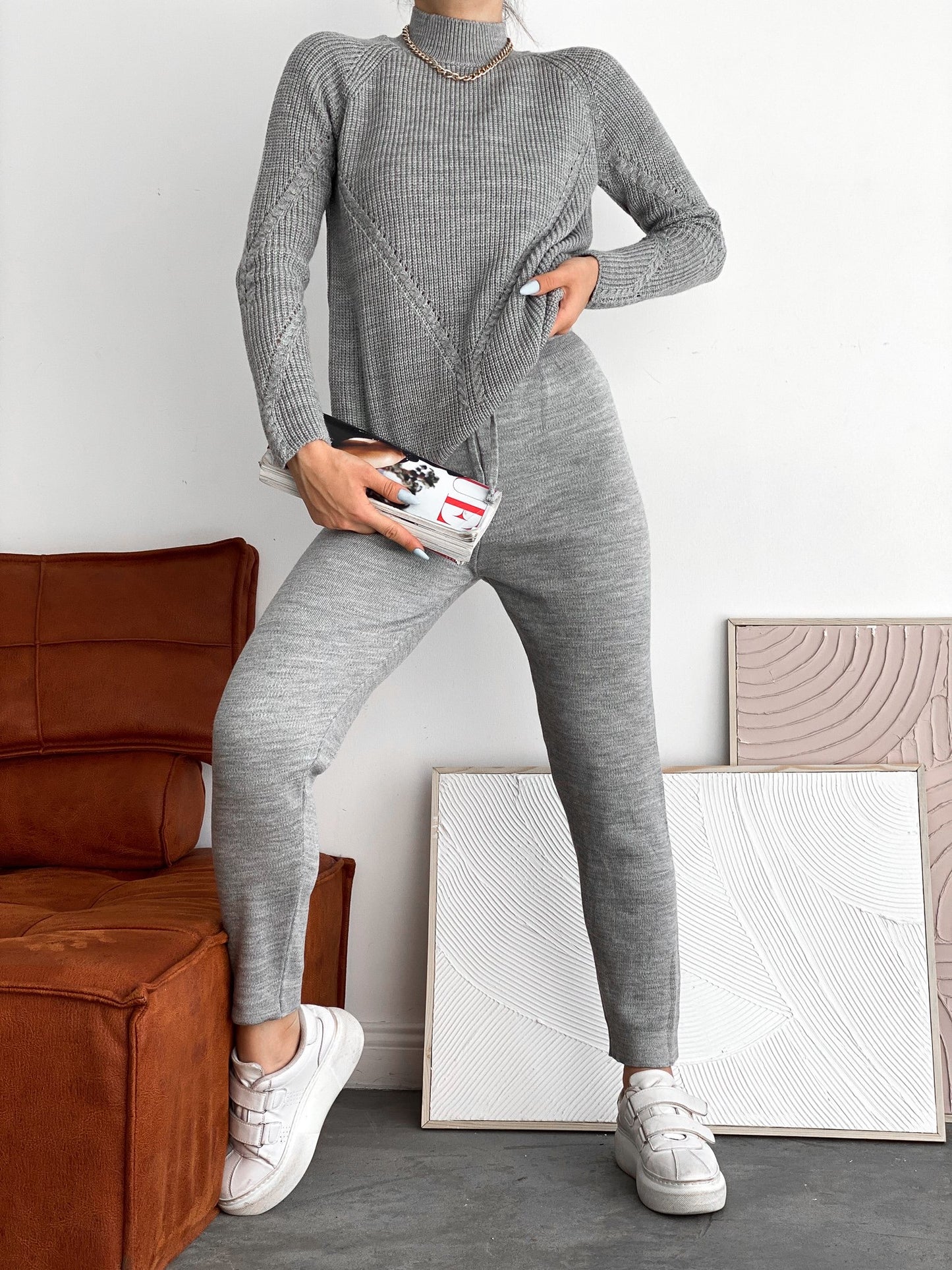 2-Piece Sweater Knit Co-ord Set