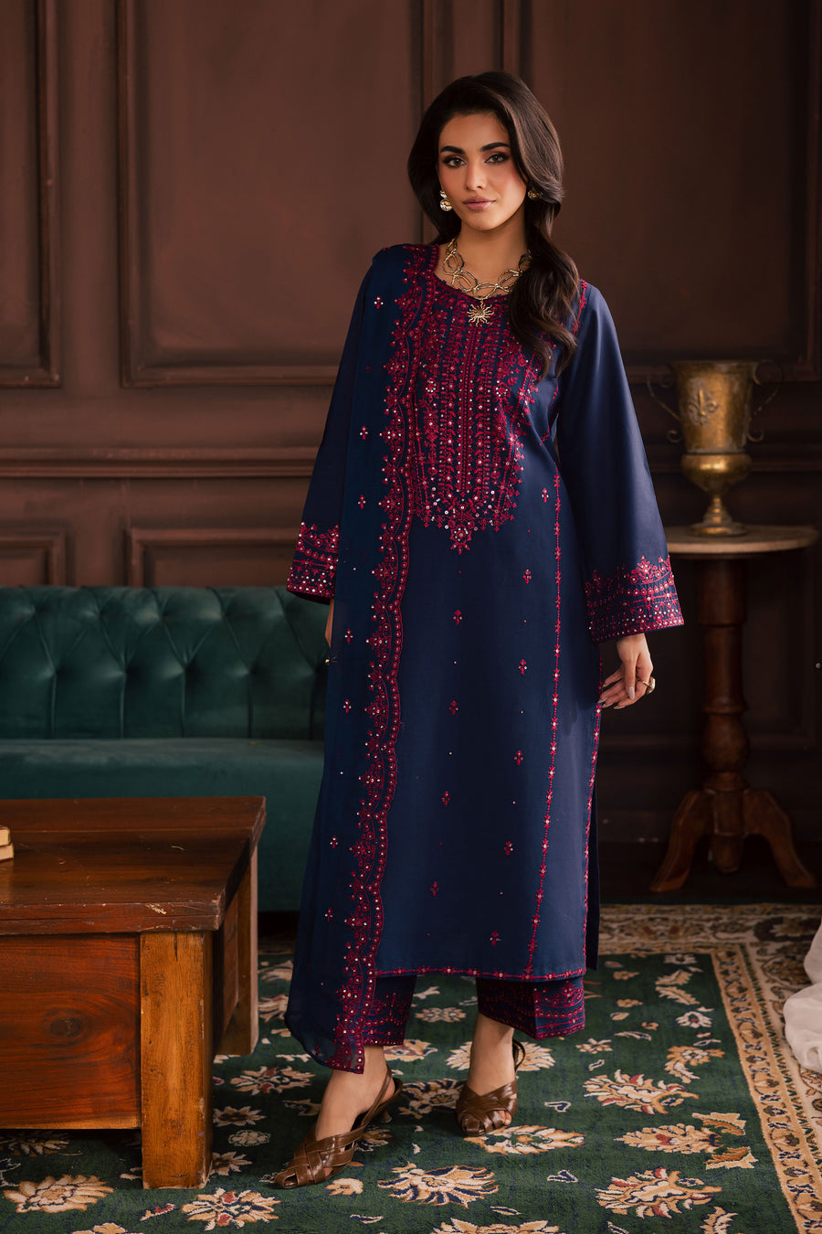 Aiza Navy Blue 3Pc