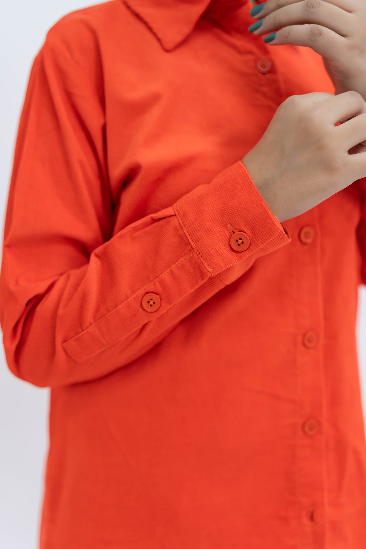 Orange Corduroy Co-ord Set