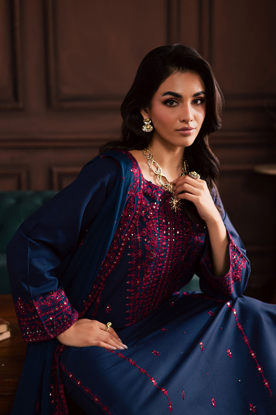 Aiza Navy Blue 3Pc
