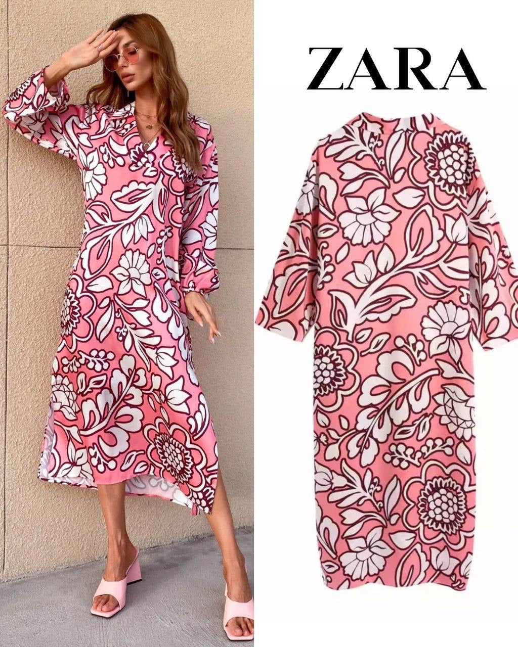 Zara Silk Frock Dress