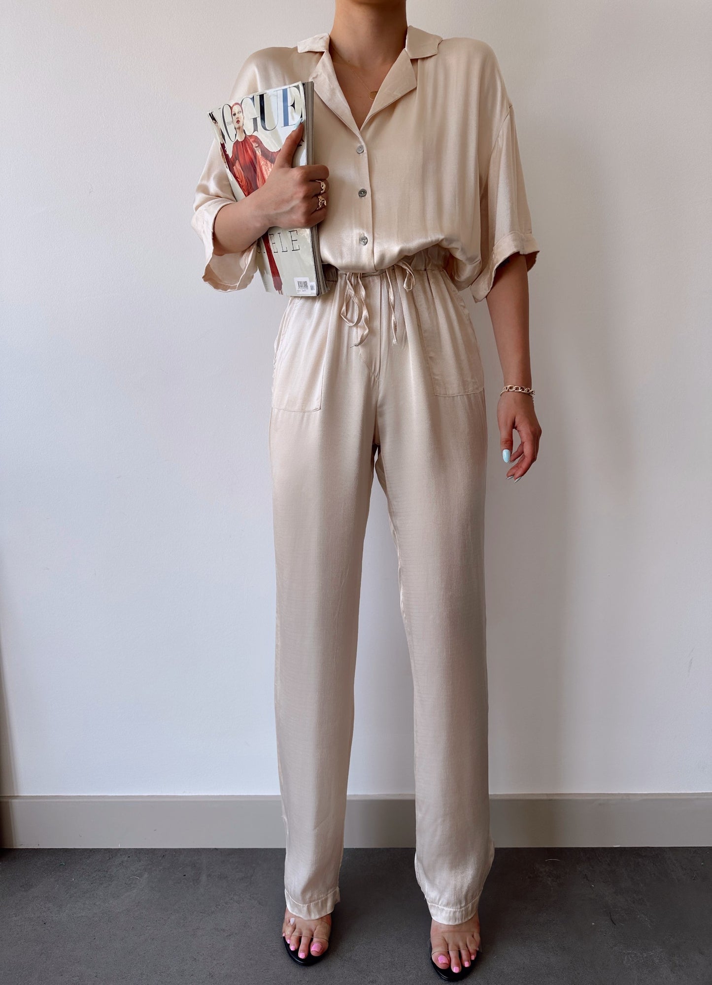 Zara Silk Jumpsuit