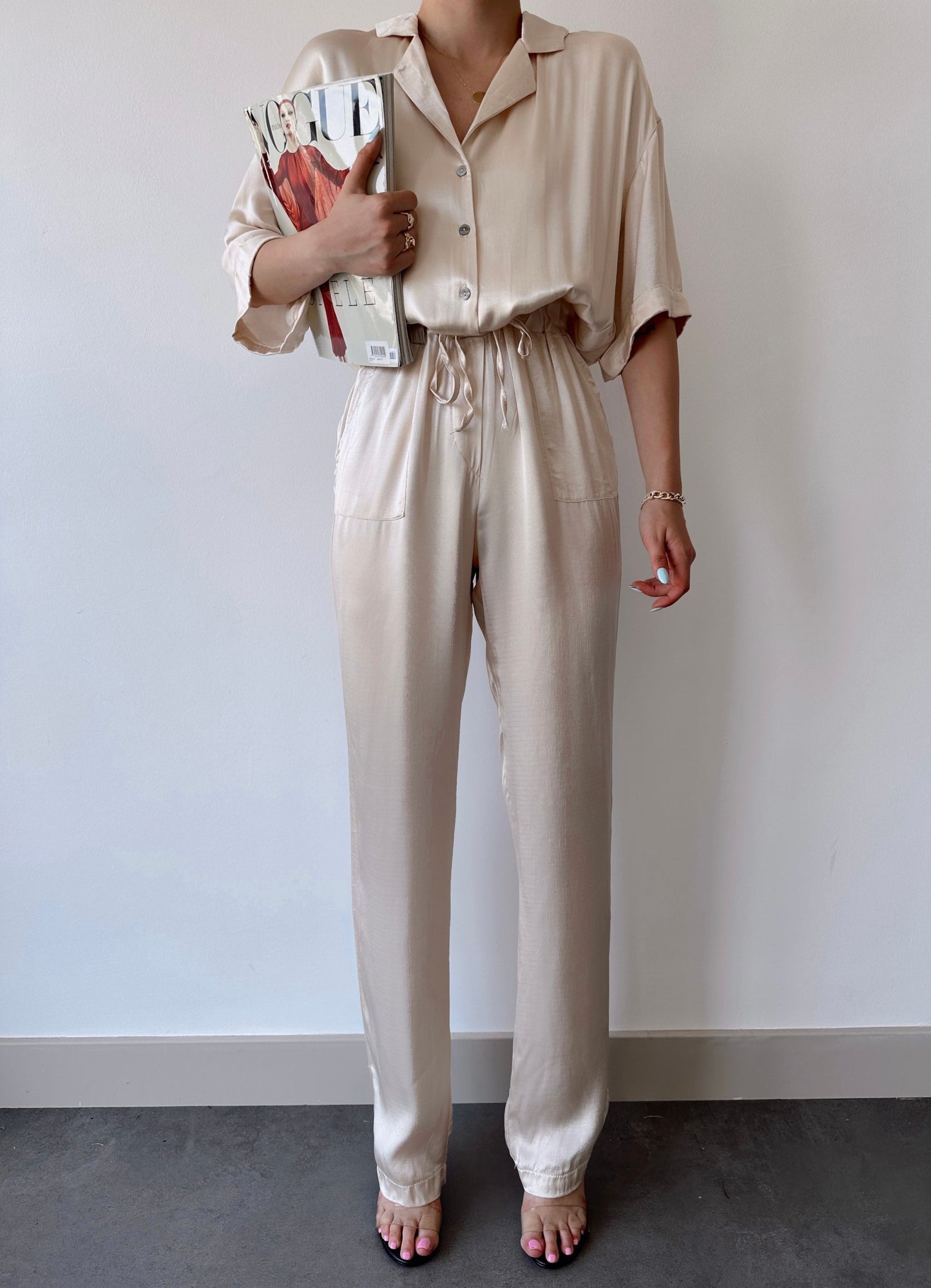 Zara Silk Jumpsuit