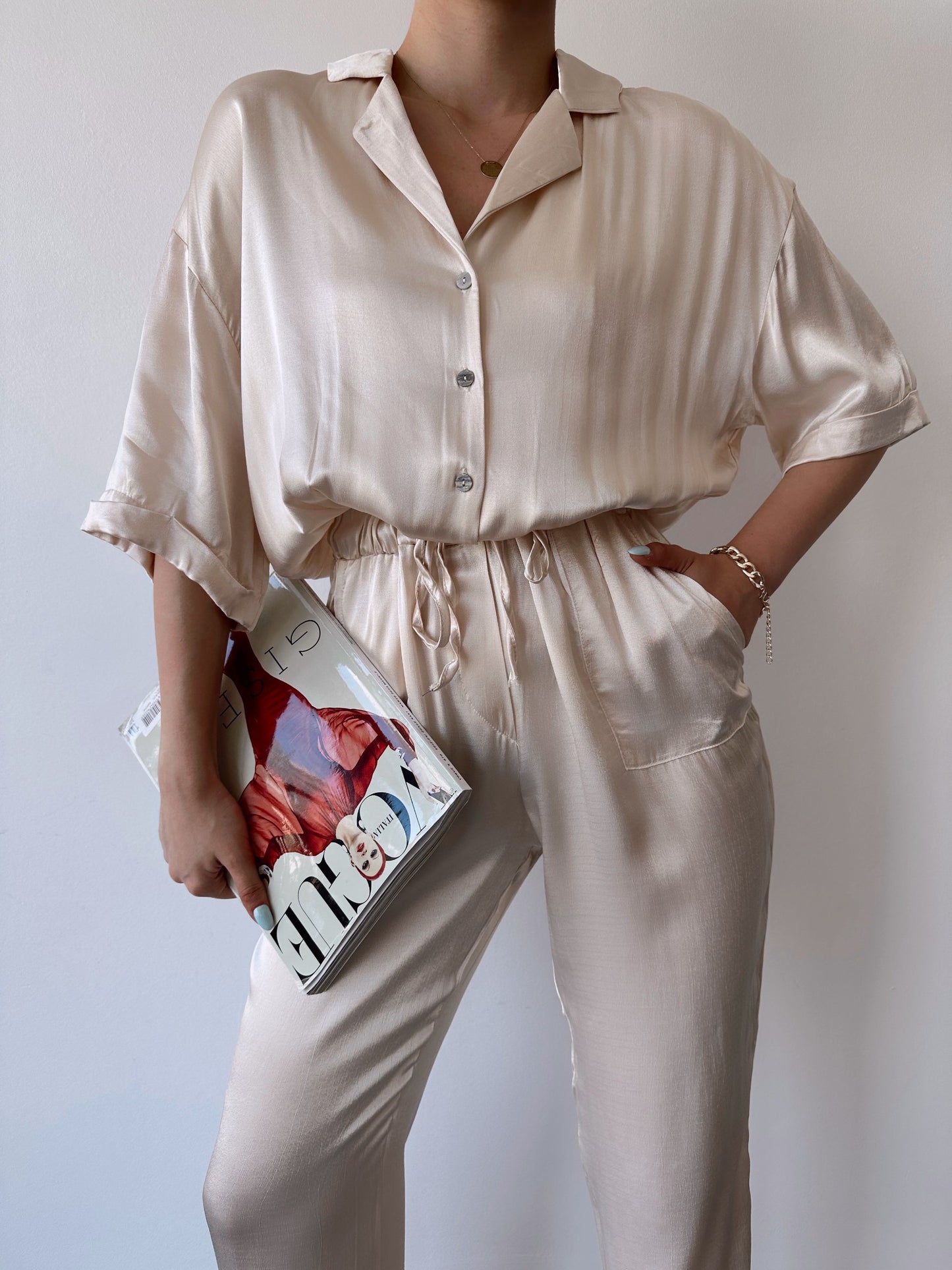 Zara Silk Jumpsuit