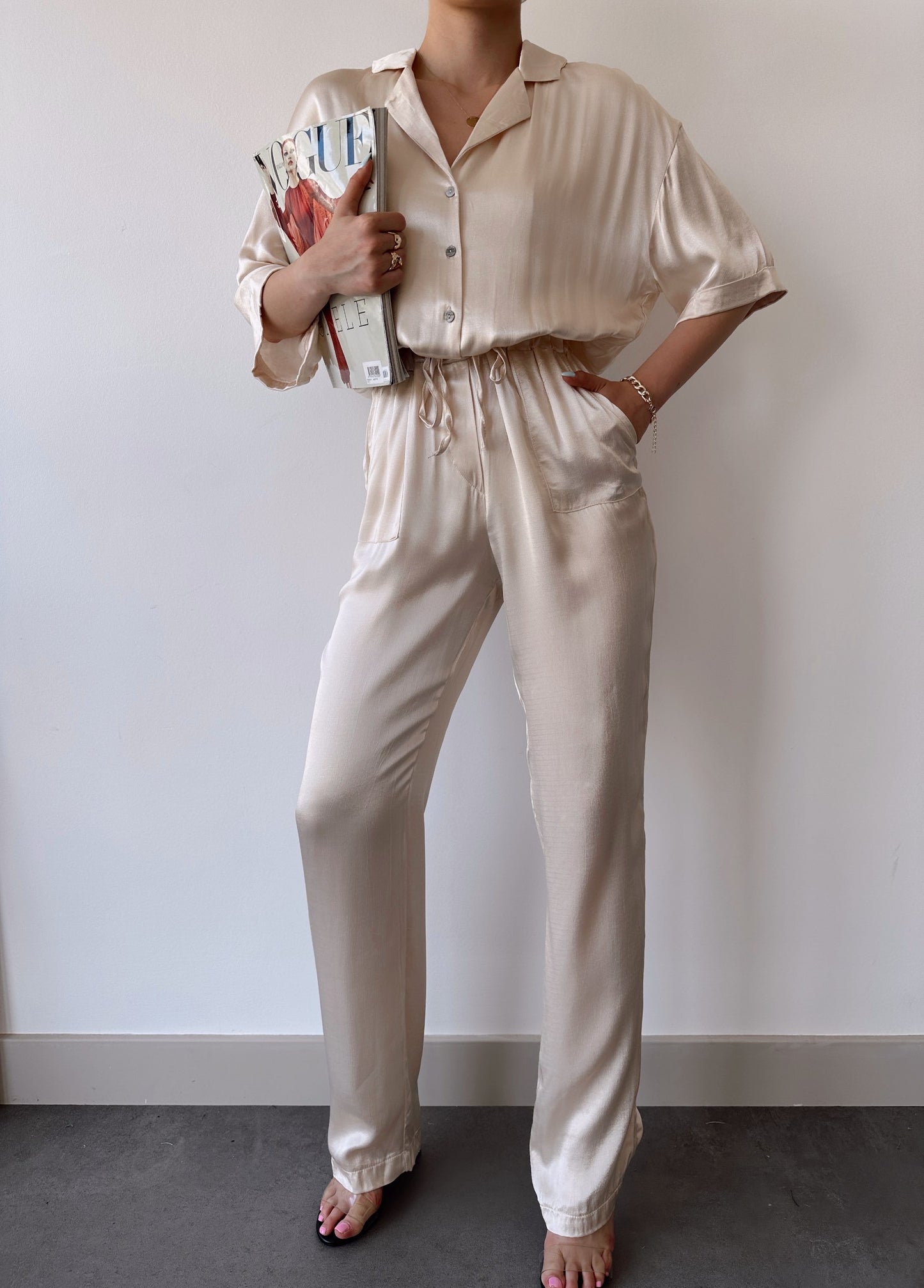 Zara Silk Jumpsuit