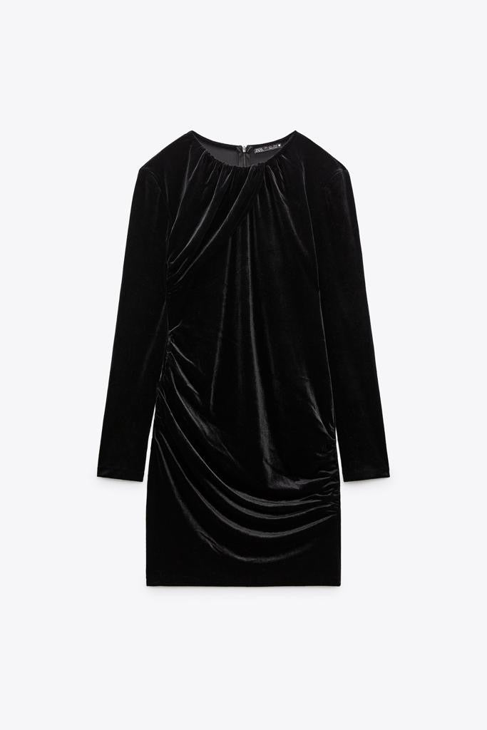 Zara Micro Velvet Dress