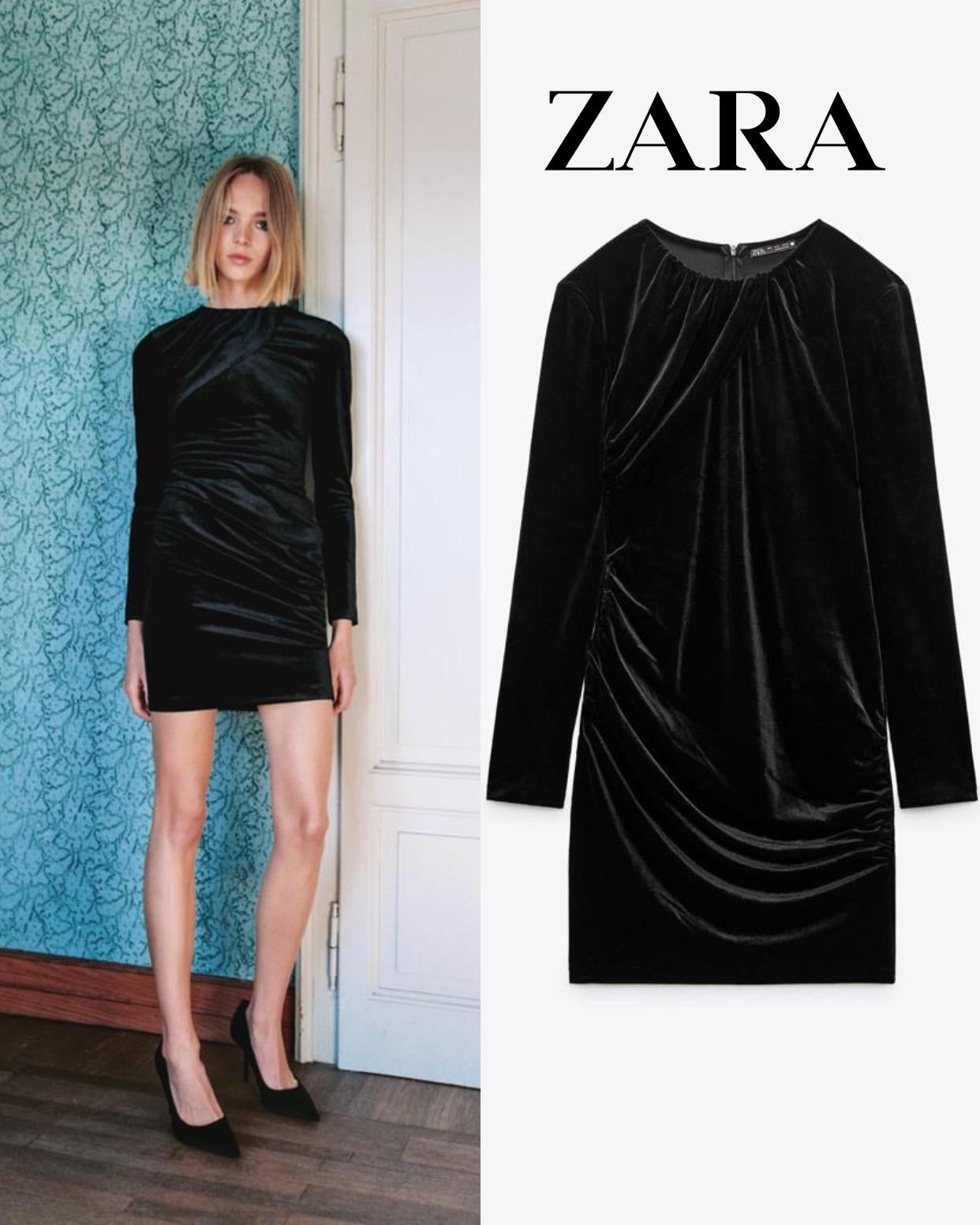 Zara Micro Velvet Dress