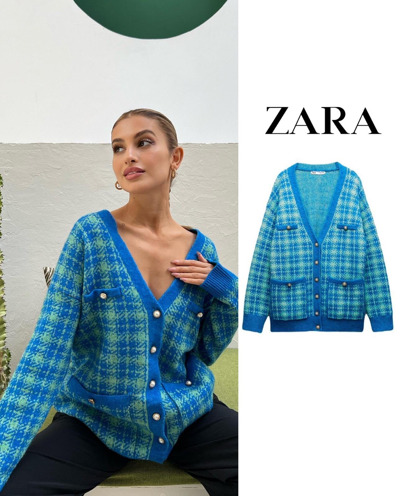 Zara Front Button Down Sweater