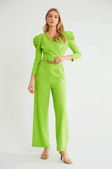 Zara Lime Jump Suit