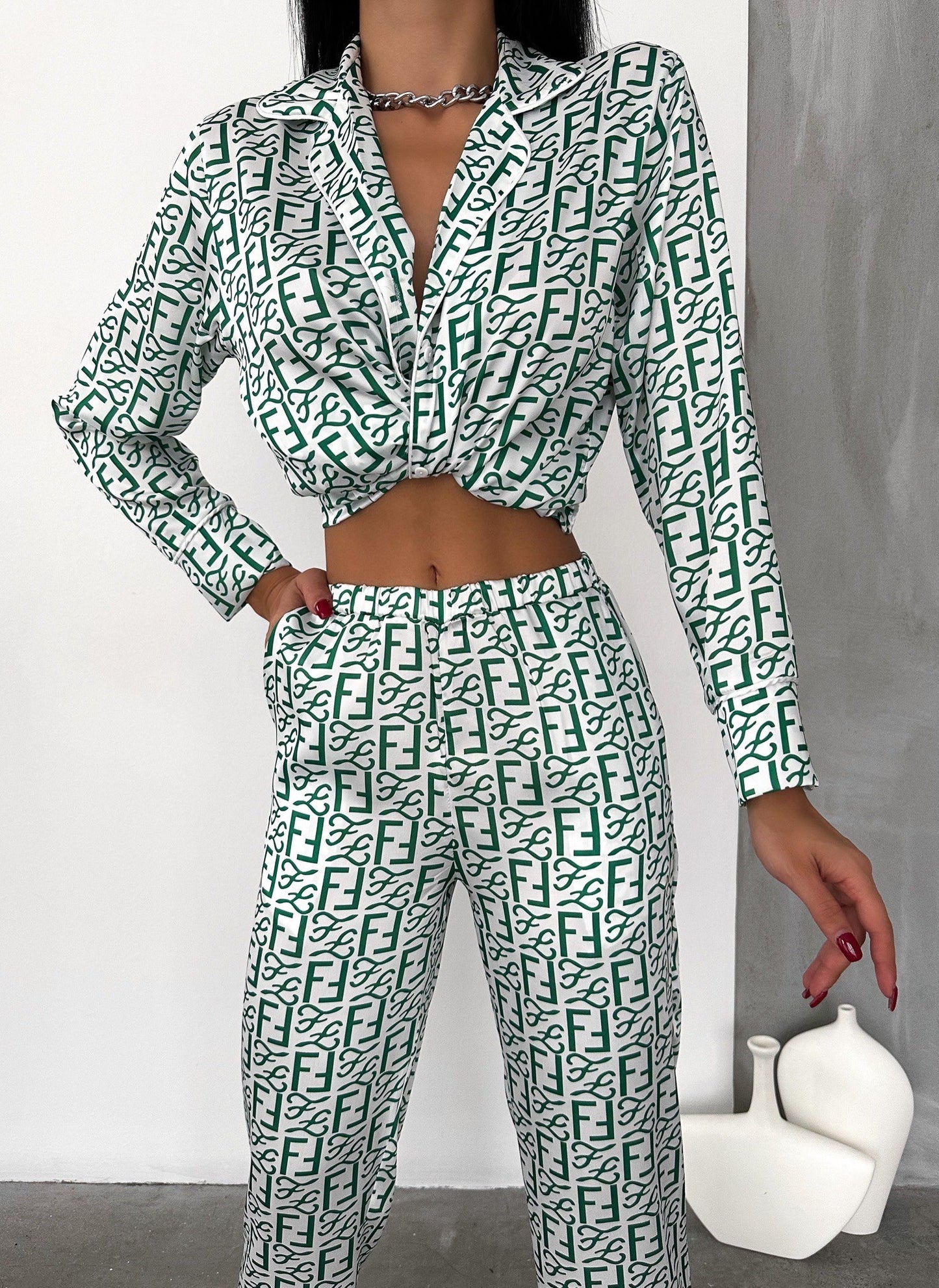 Fendi Silk Co-ord Set