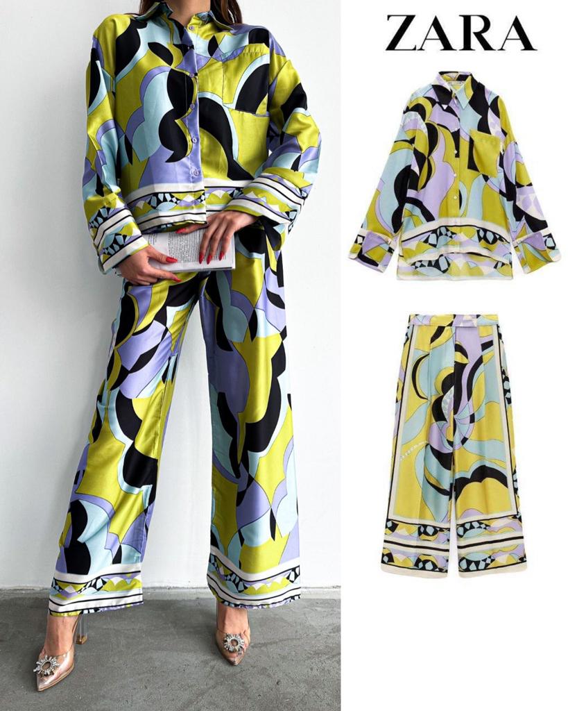 Zara Signature Silk Co-ord Set